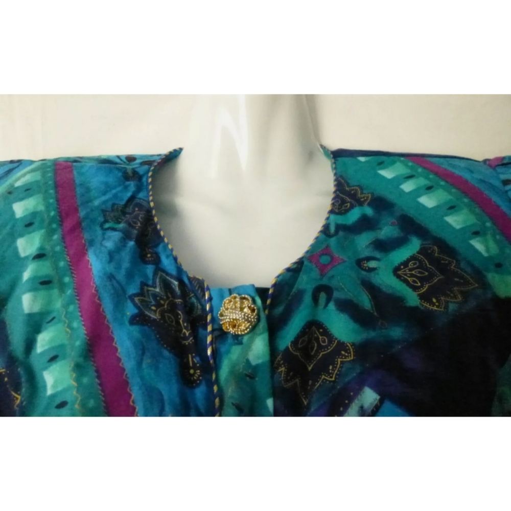 Women Top Sz L Short Sleeve Just In Thyme LTD - Picture 3 of 7
